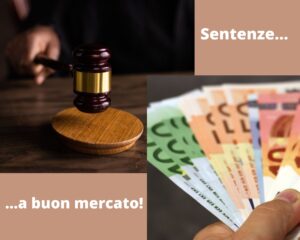Sentenze a buon mercato